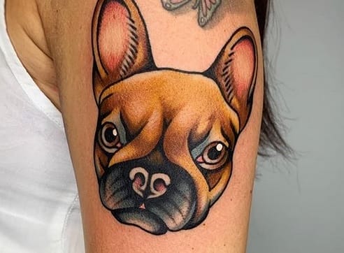 The 14 Coolest Dog Tattoo Ideas For French Bulldog Owners - PetPress The 14 Coolest Dog Tattoo Ideas For French Bulldog Owners - PetPress