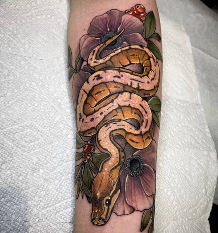 33 Coolest Python Tattoo Designs - PetPress