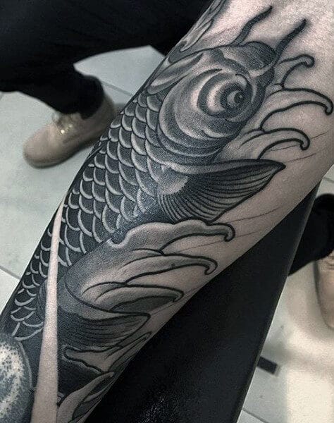 Chronic Ink Tattoo  Toronto Tattoo Koi fish and lotus flower tattoo done  by Marilyn  Flower tattoo arm Dragon sleeve tattoos Koi tattoo design