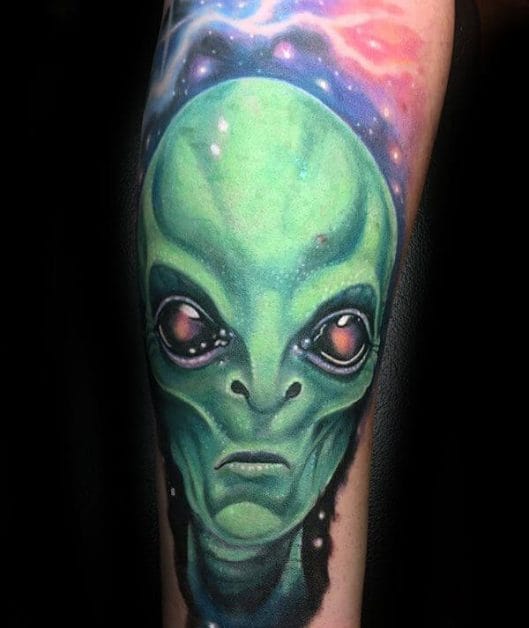 19 of the Best Alien Head Tattoos Ever PetPress
