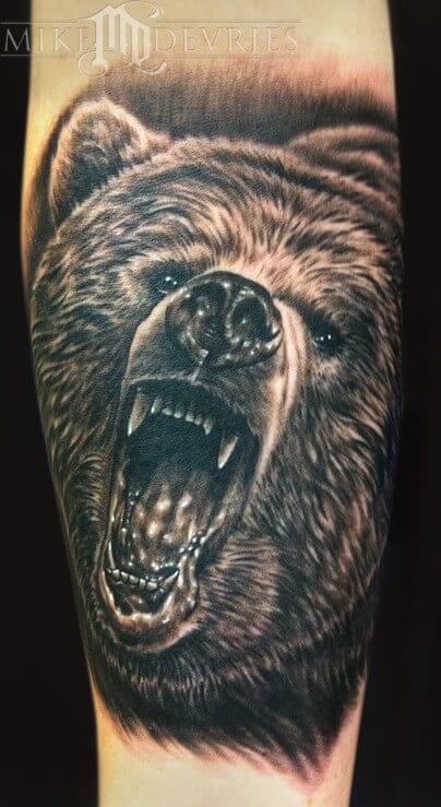 33 of the Best Bear Head Tattoos Ever - PetPress