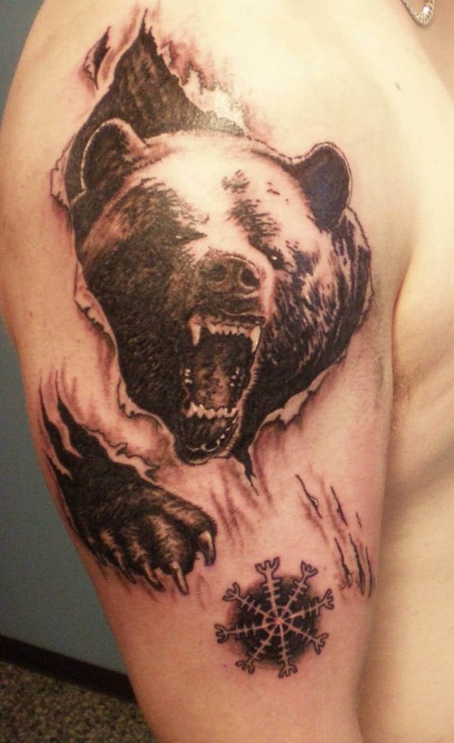 33 of the Best Bear Head Tattoos Ever - PetPress