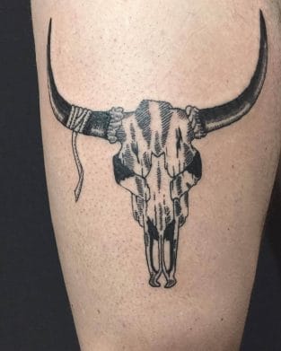 17 Buffalo Skull Tattoo Designs for Men & Women - PetPress