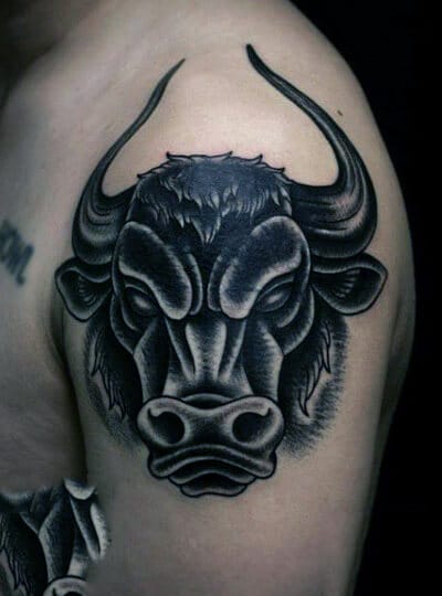 28 Bull Head Tattoo Ideas For Men & Women - PetPress