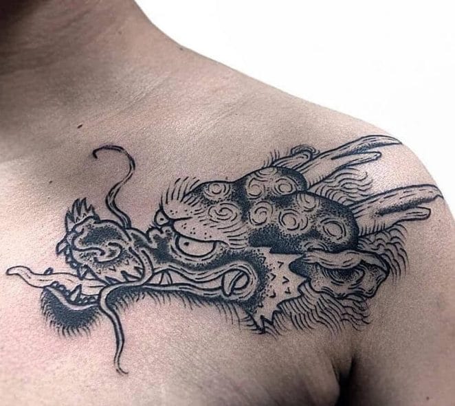 45+ Breathtaking Dragon Head Tattoo Designs & Ideas