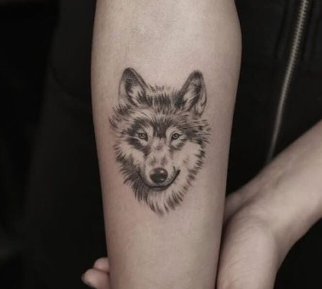 14 Small Wolf Tattoo Ideas - PetPress