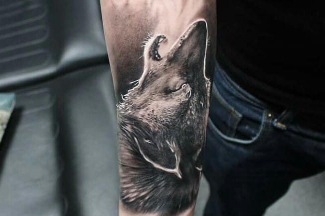 The 19 Best Howling Wolf Tattoos for Men & Women - PetPress