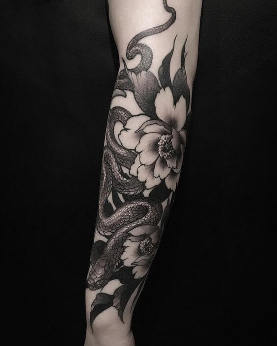 25+ Black and Grey Snake Tattoo Designs PetPress