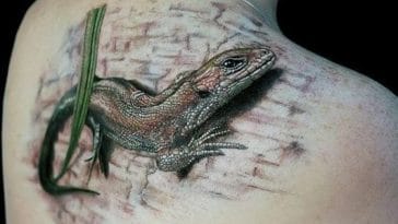 Lizard Tattoo 3d