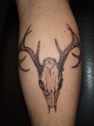 14 Stag Skull Tattoo Ideas and Designs - PetPress