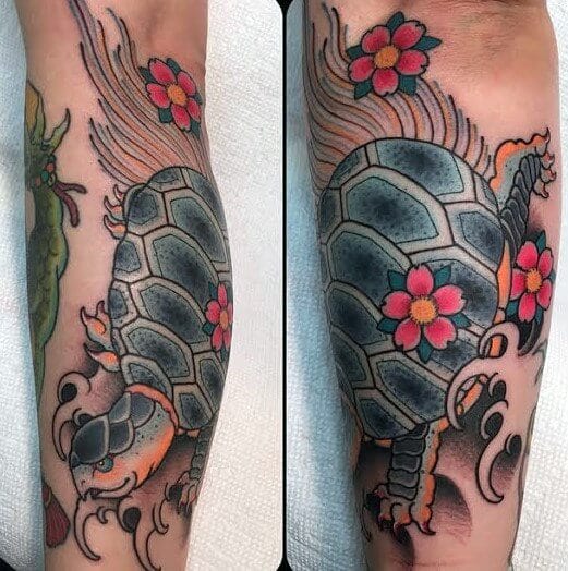 12 Japanese Turtle Tattoo Ideas & Designs - PetPress