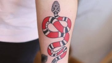 coral snake design tattoo