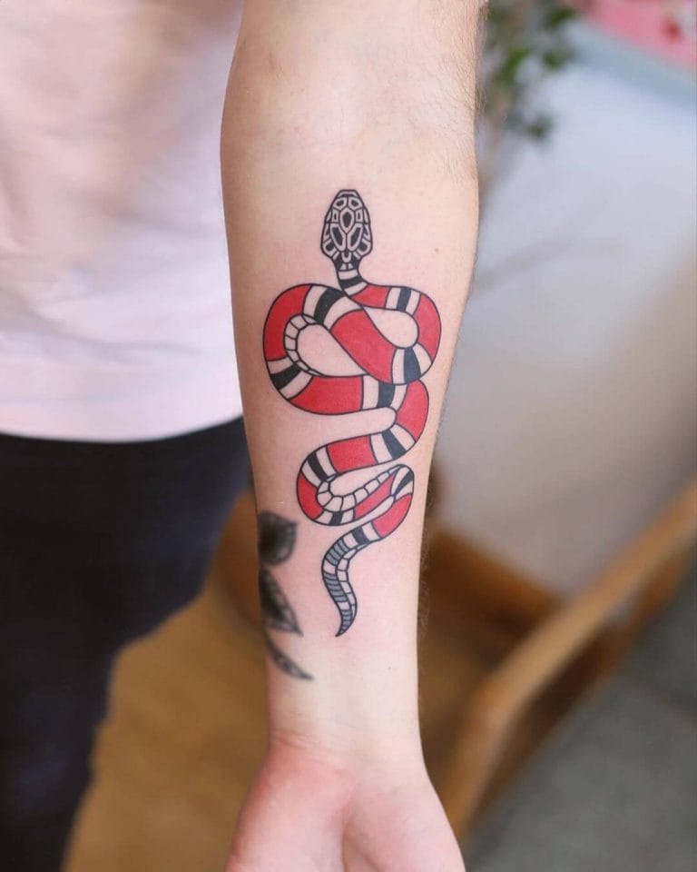 Top 14 Coral Snake Tattoo Ideas That Are Look So Cool For You