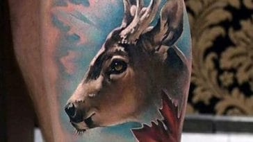 deer design tattoo