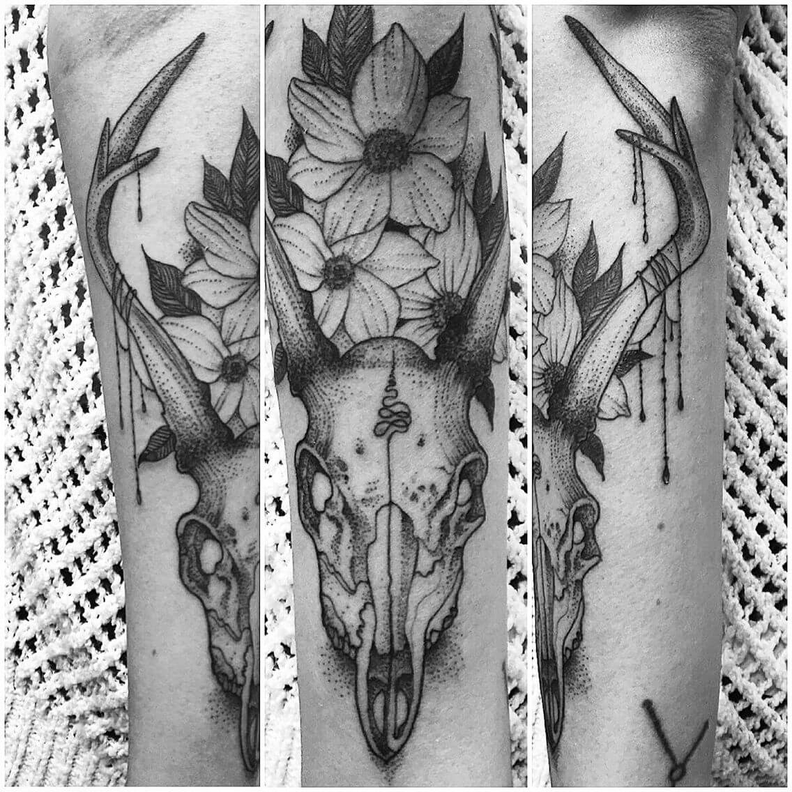 30+ Deer Skull Tattoo Designs, Ideas, and Meanings - PetPress