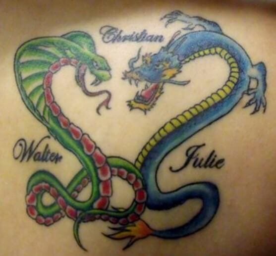 12 Dragon & Snake Tattoo Designs PetPress