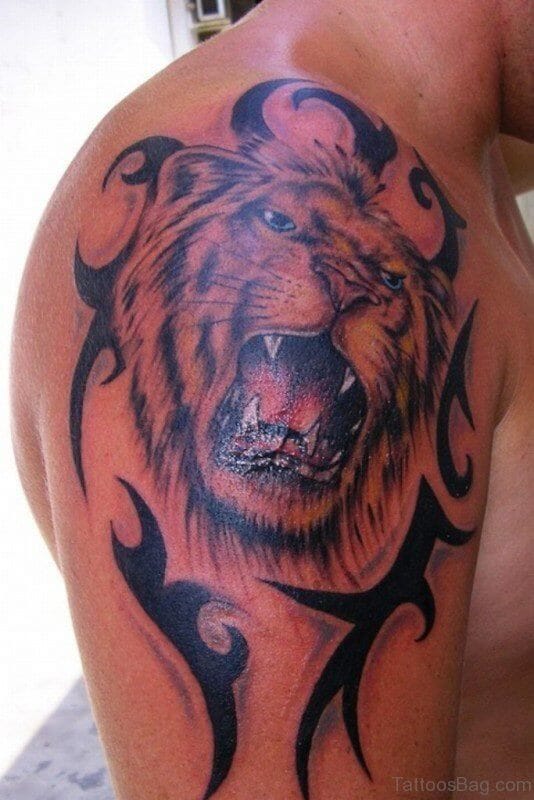 25 Realistic Lion Tattoo Designs For Shoulder That Will Inspire You