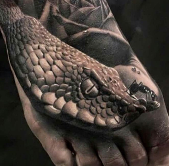 rattlesnake head tattoo