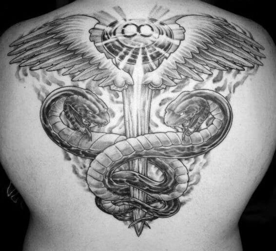 20+ Amazing Caduceus Tattoo Designs - PetPress
