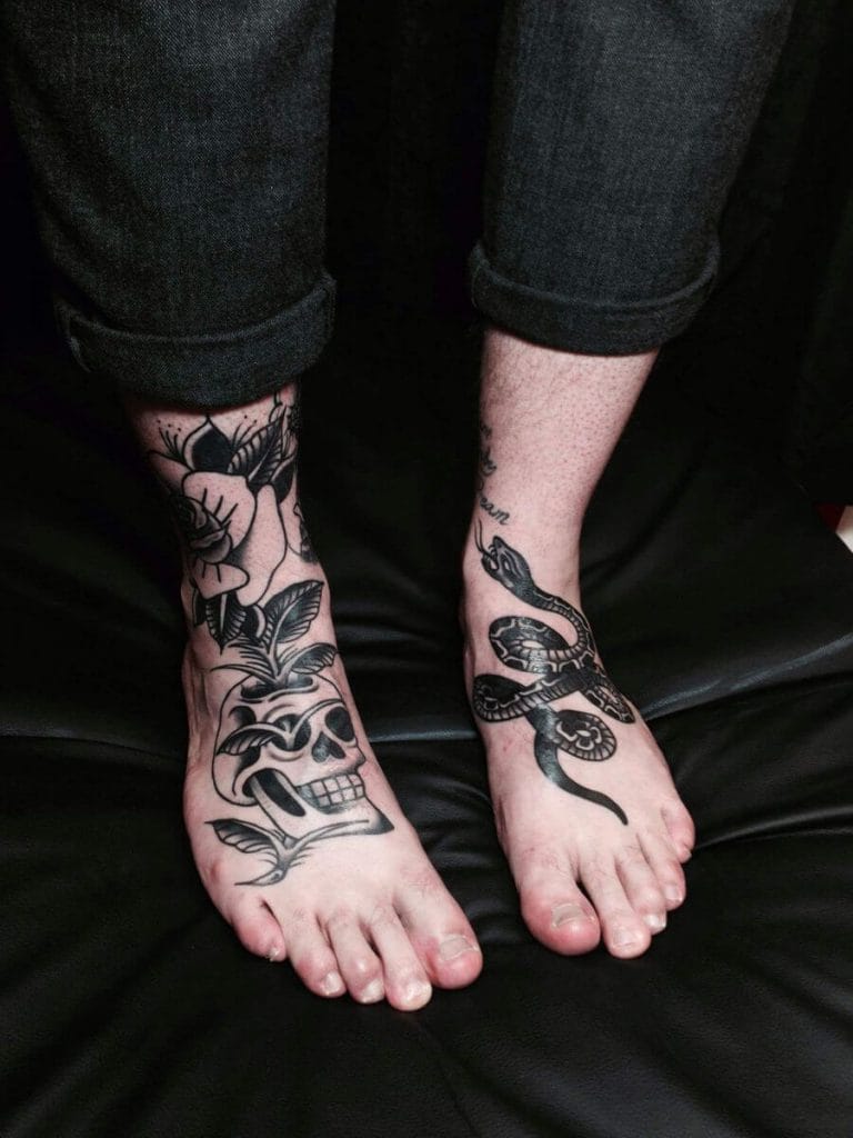 25 Snake Tattoos For Foot And Meanings - PetPress