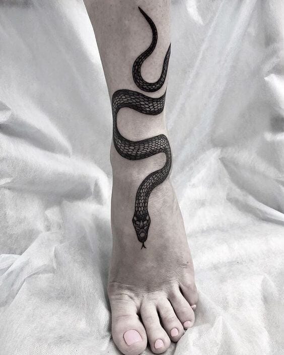 25 Snake Tattoos For Foot And Meanings - PetPress