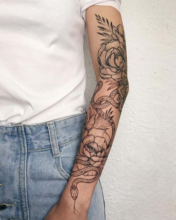 17 Snakes Wrapped Around Arm Tattoo Designs & Ideas - Page 3 of 3 ...