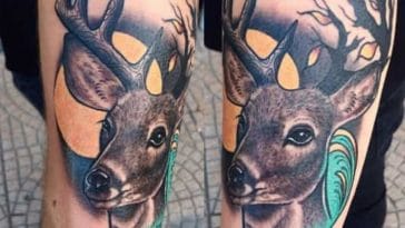 stag 3d tattoo