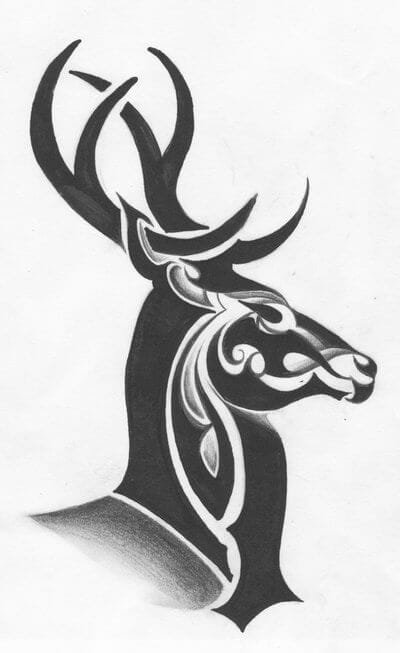 15+ Tribal Deer Tattoo Designs and Ideas - PetPress