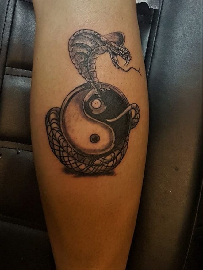 12 Amazing Yin Yang Snake Tattoo Designs PetPress