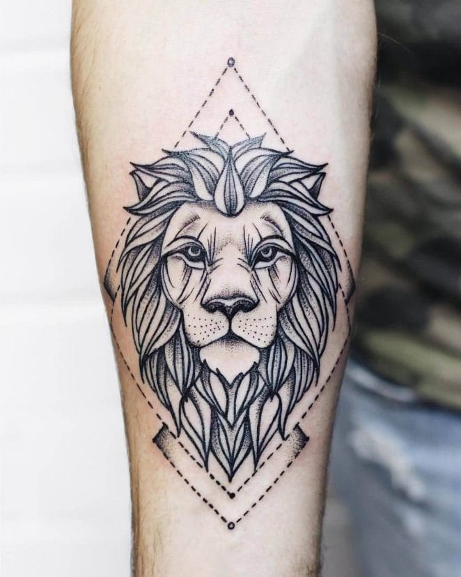 Top 21+ Geometric Lion Tattoo Designs - PetPress