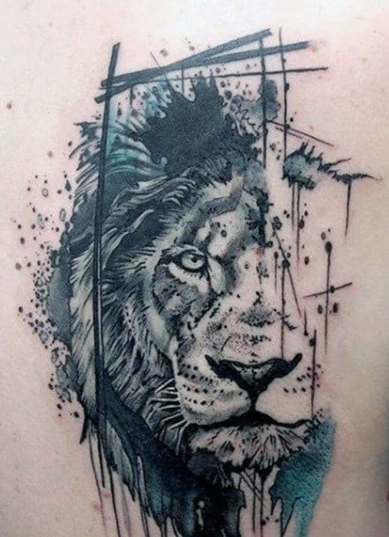 10+ Abstract Lion Tattoo Designs & Ideas - PetPress