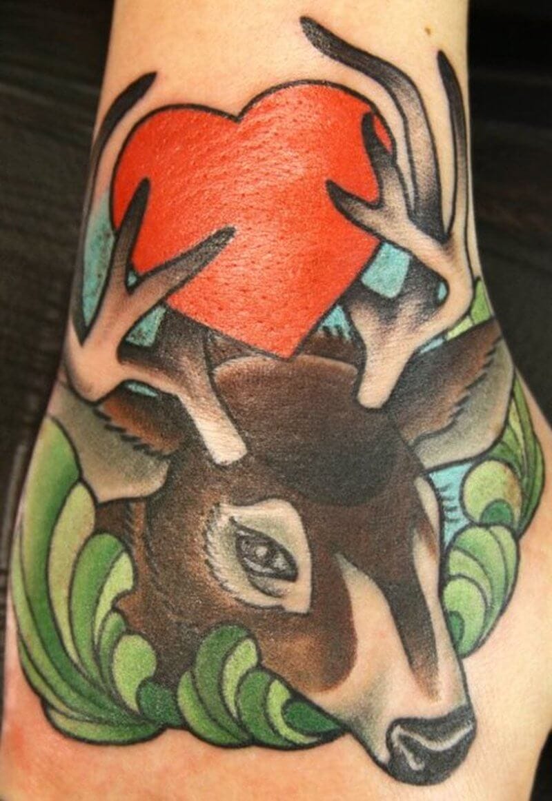 Top 10+ Best Heart Tattoos Deer Tattoo Ideas PetPress