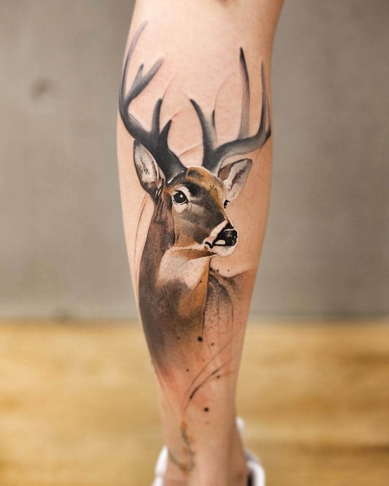 15+ Deer Tattoo Designs For Women - PetPress