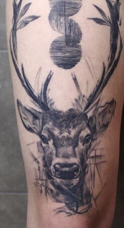 Top 15+ Deer Thigh Tattoo Designs and Ideas - PetPress