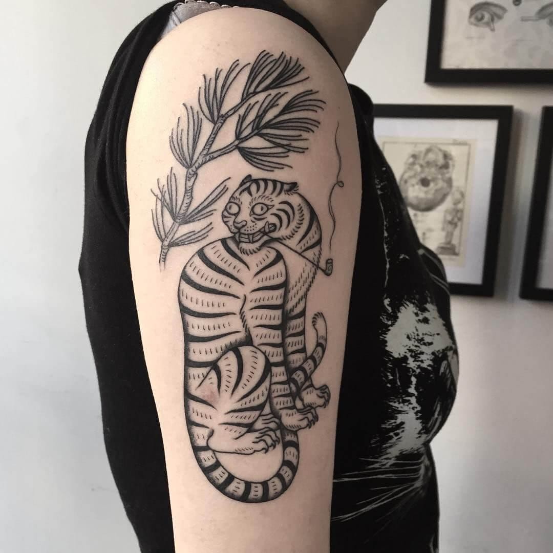 12 Korean Tiger Tattoo Designs And Ideas Petpress