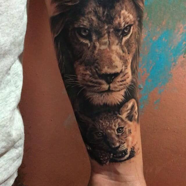 15+ Best Lion and Cub Tattoo Collection of 2021