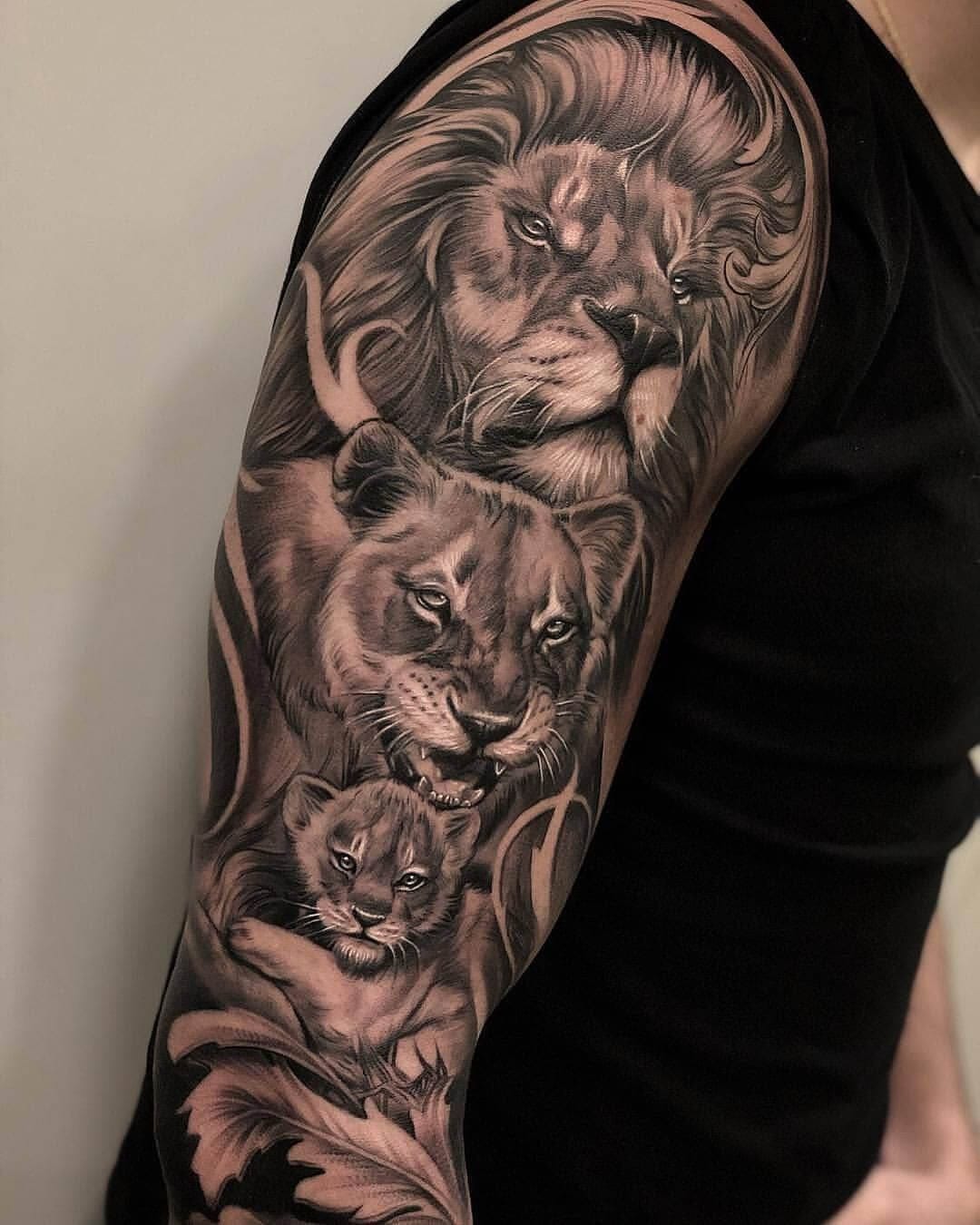 awesome lion  cub tattoo sergiofernandeztattoo 22  KickAss Things