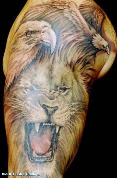 10+ Best Lion and Eagle Tattoo Designs - PetPress