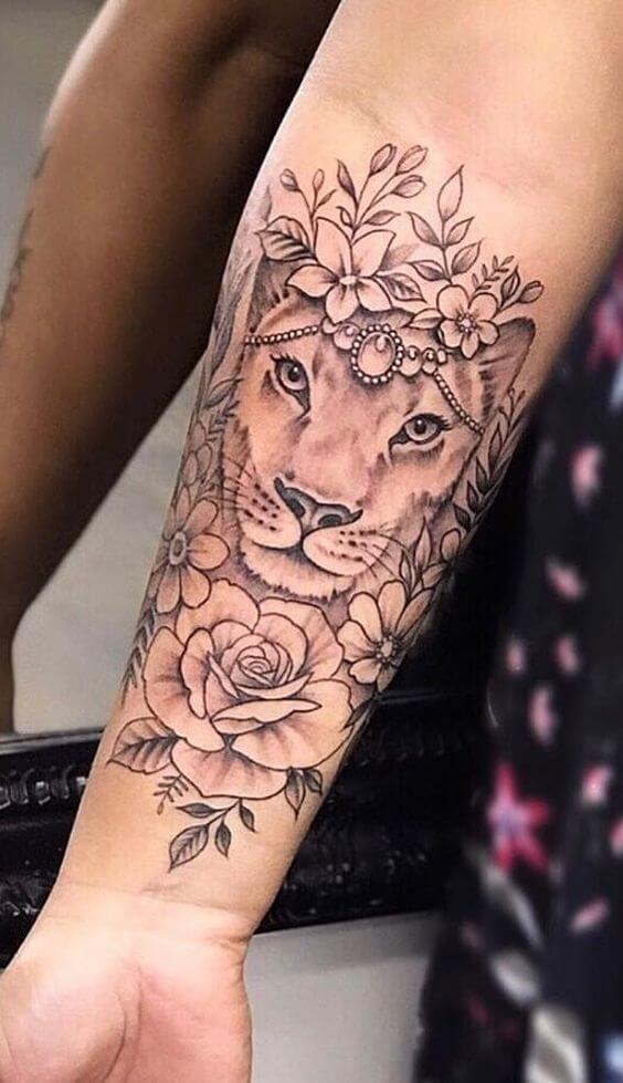 12+ Best Lion and Rose Tattoo Designs - PetPress