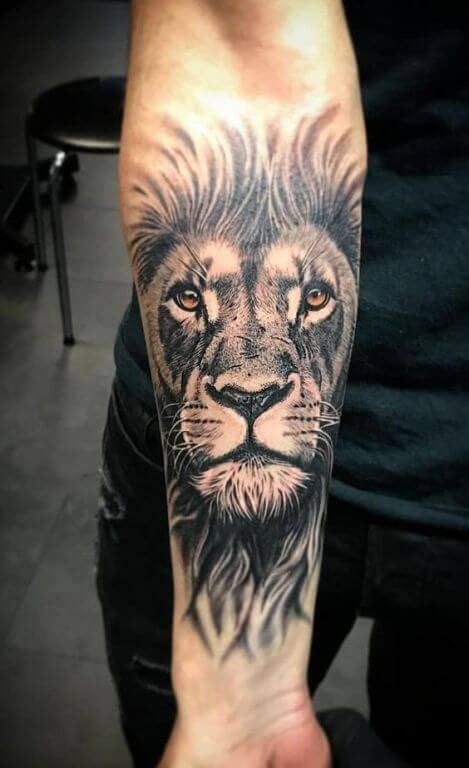15+ Lion Forearm Tattoo Designs - PetPress