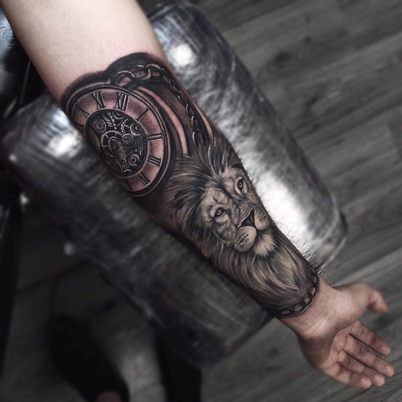 Top 12+ Lion Half Sleeve Tattoo Designs PetPress