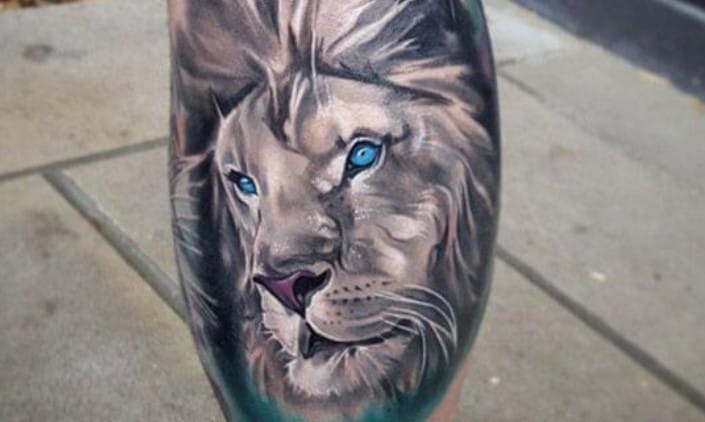 12+ Best Lion Tattoo Ideas - Lions With Blue Eyes - PetPress