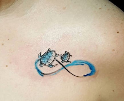 10+ Mom and Baby Sea Turtle Tattoo Designs - PetPress