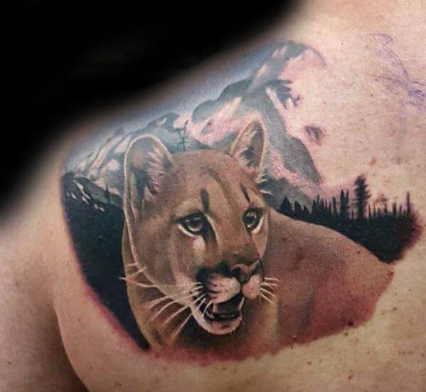 14+ Mountain Lion Tattoo Ideas & Designs - PetPress