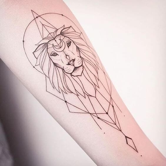 15+ Simple Tattoos: Lion Tattoos That Are Simply Genius - PetPress