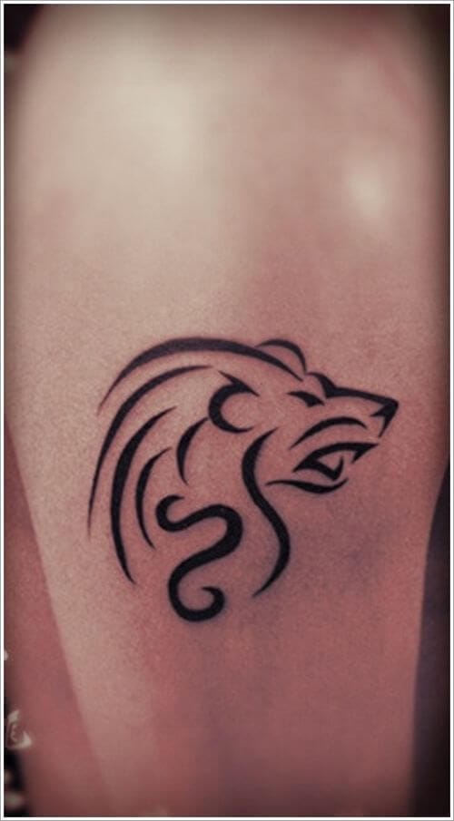 15+ Simple Tattoos: Lion Tattoos That Are Simply Genius - PetPress