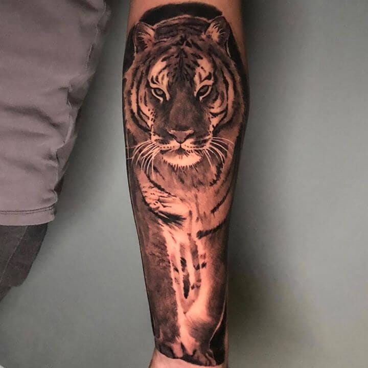 17+ Realistic Forearm Tattoo Ideas – Tiger Tattoo Designs - PetPress