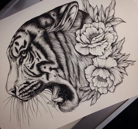 The best Tiger Tattoo drawings of 2022