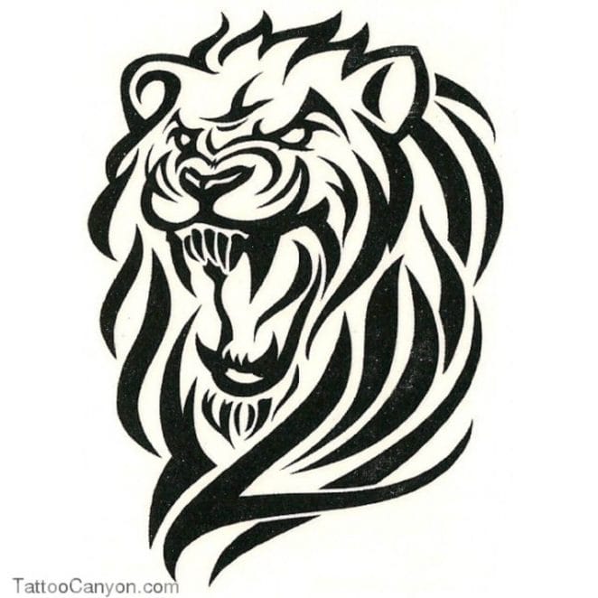 16+ Tribal Lion Tattoo Designs - PetPress