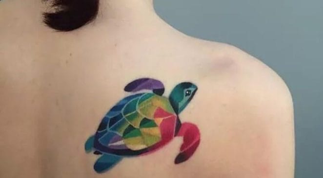 12+ Unique Turtle Tattoos - Back Tattoo Designs - PetPress